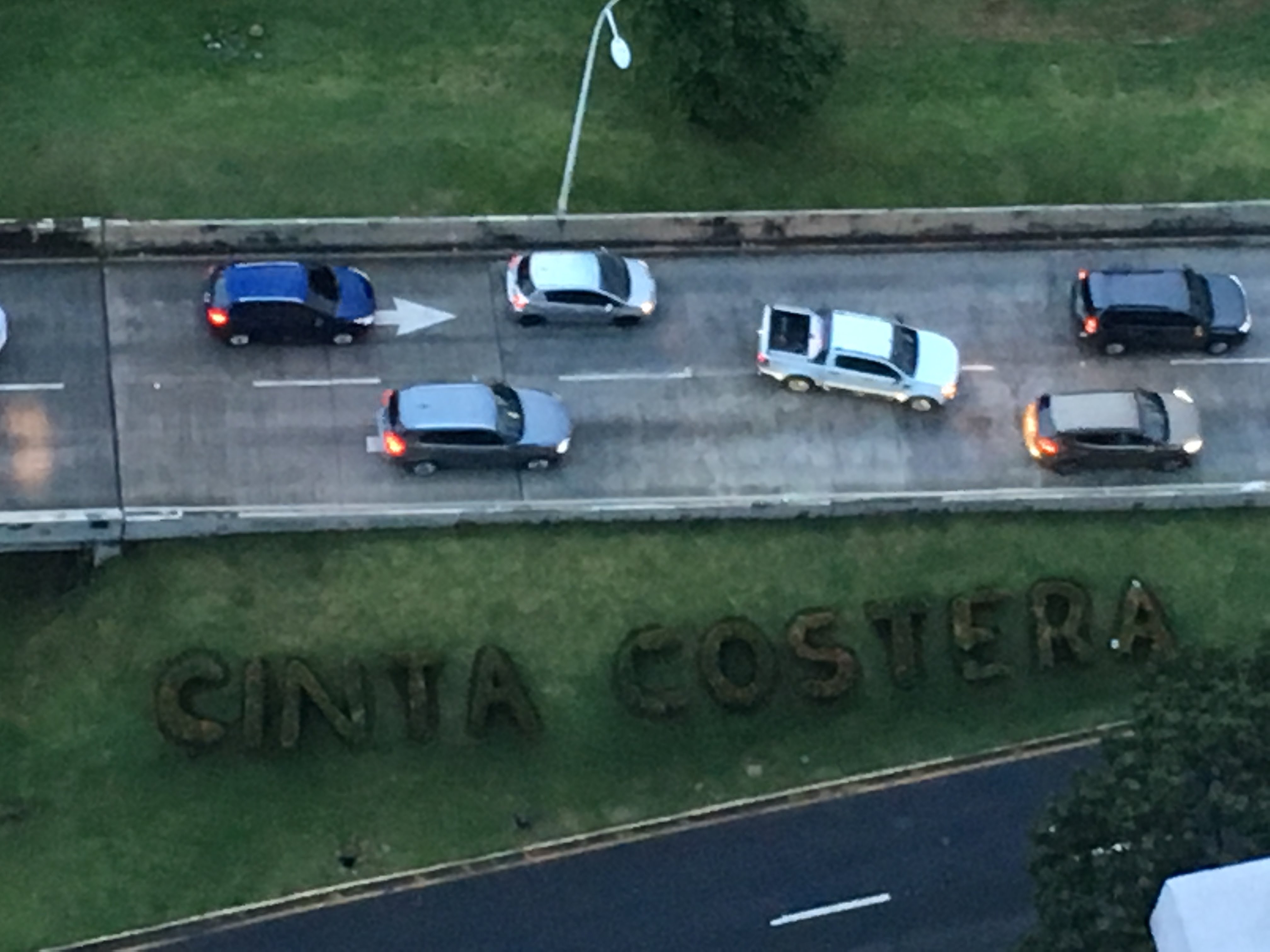Cinta Costera - from the roof of our building